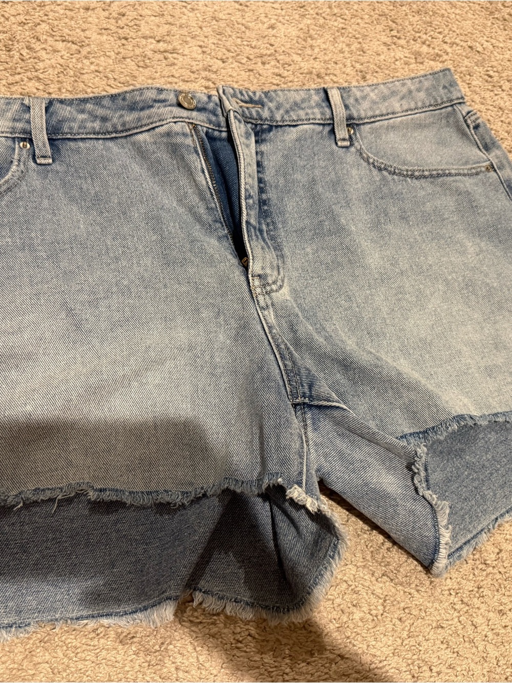Time and Tru Light Blue Denim Cutoff Shorts